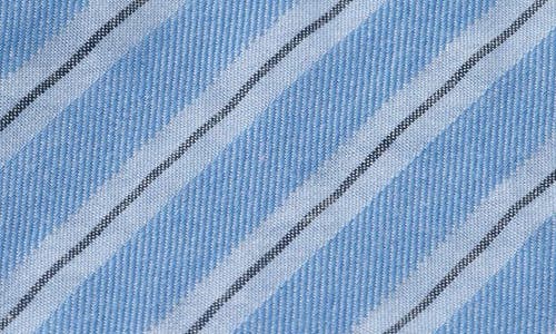 Scotch & Soda Boy's Yarn-dyed Stripe Button-front Shirt In Blue