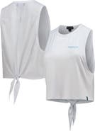 THE WILD COLLECTIVE Women's The Wild Collective White Charlotte FC Twist Back Tank Top