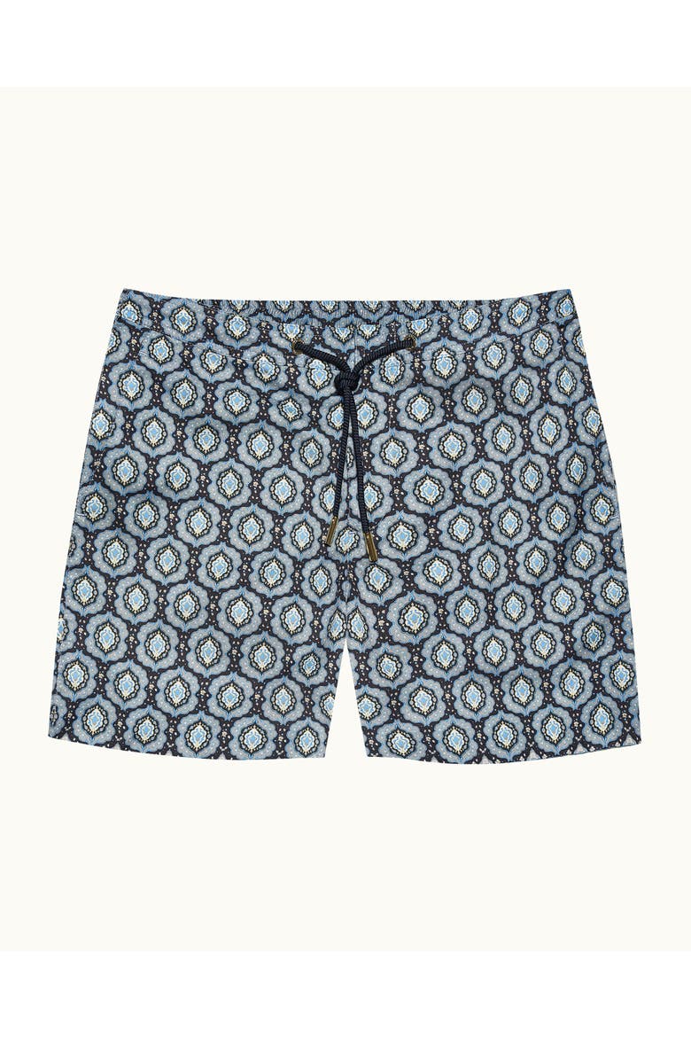Bulldog Drawcord Mid-Length Classic Fit Drawcord Swim Shorts, Alternate, color, NIGHT IRIS