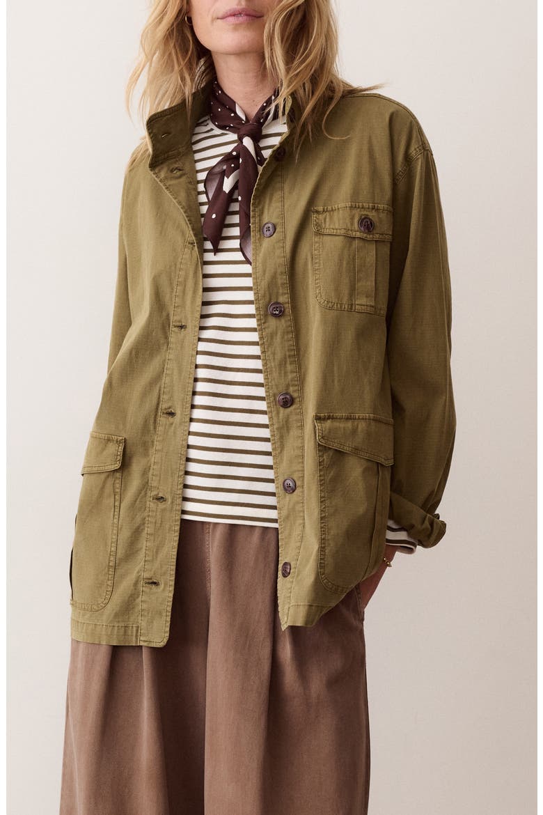 Blake Ripstop Utility Jacket, Main, color, DARK OLIVE