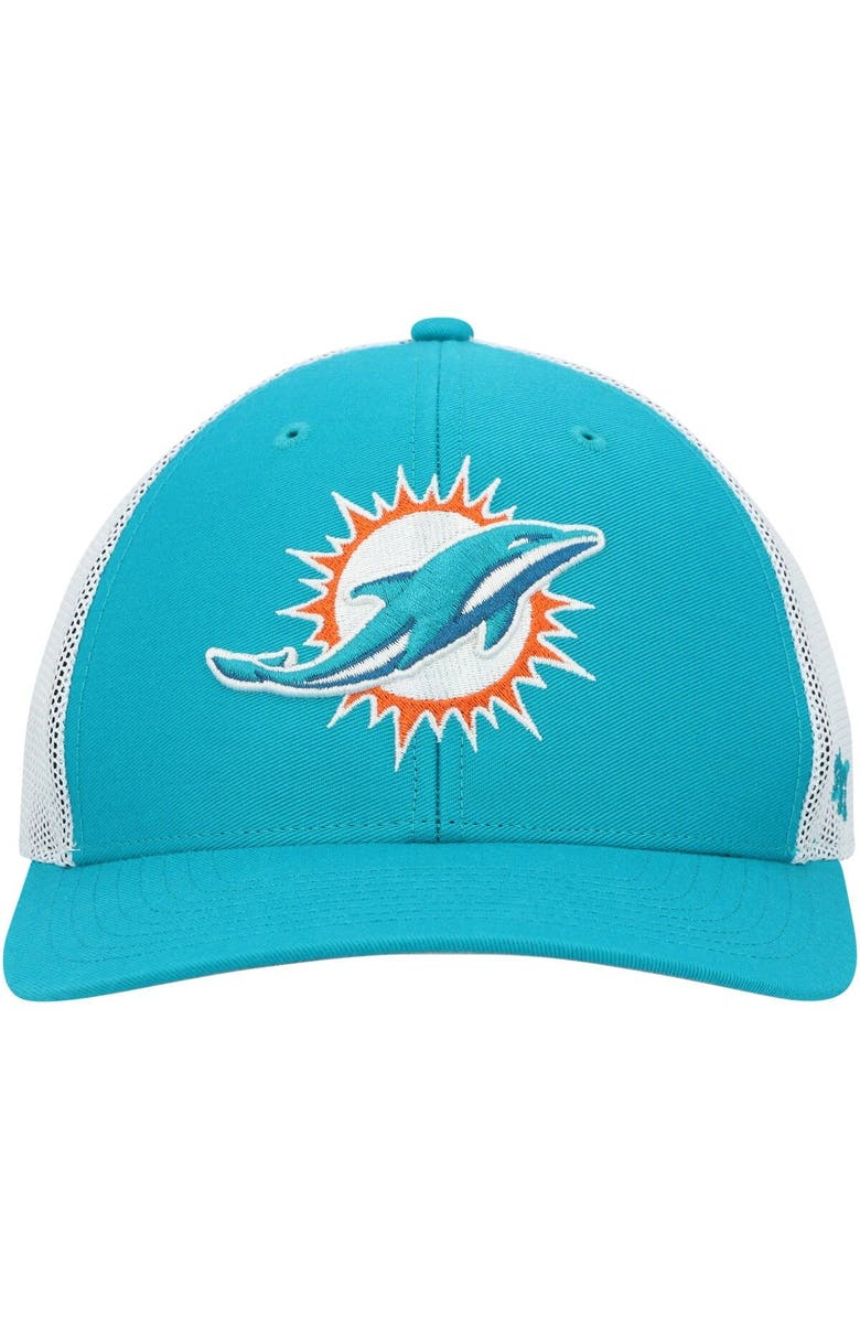 '47 Men's '47 Aqua/White Miami Dolphins Trophy Trucker Flex Hat, Alternate, color, 