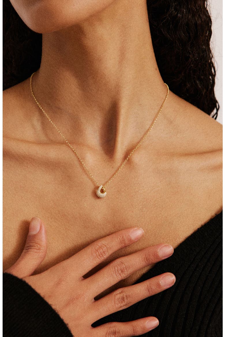 Lucid Diamond Pendant Necklace, Alternate, color, GOLD