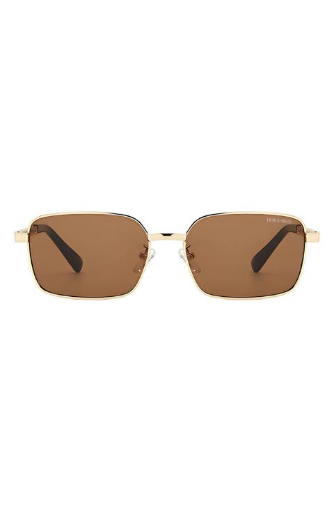 Romy 60mm Polarized Rectangle Sunglasses
