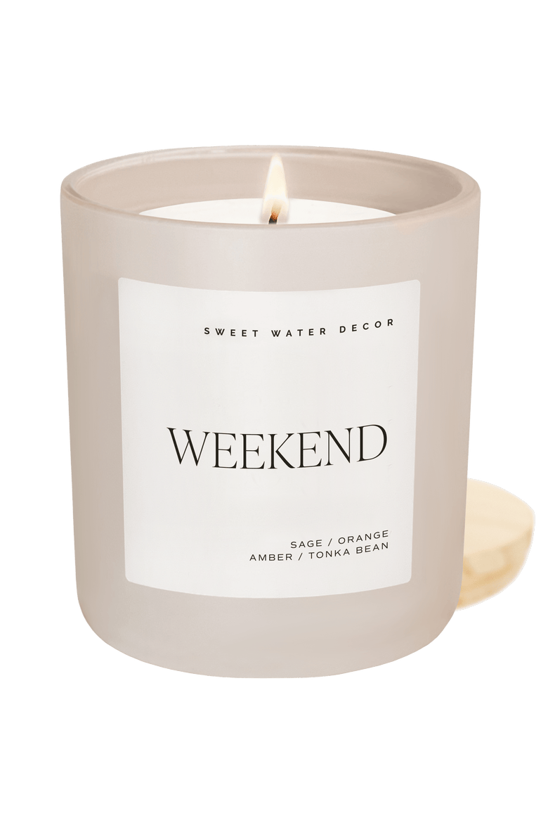 15oz Matte Jar Candle - Woods & Earthy Scents, Main, color, Weekend
