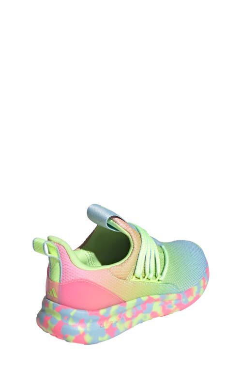Adidas Originals Adidas Kids' Lite Racer Adapt 7.0 Slip-on Sneaker In Clear Sky/yellow/beam Pink