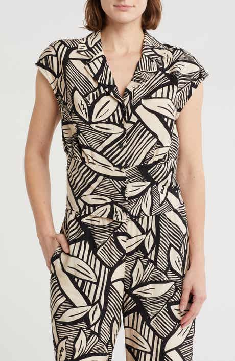 Pleione Patterned Camp Shirt