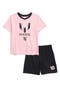 Kids' Short Sleeve Top & Mesh Shorts Set