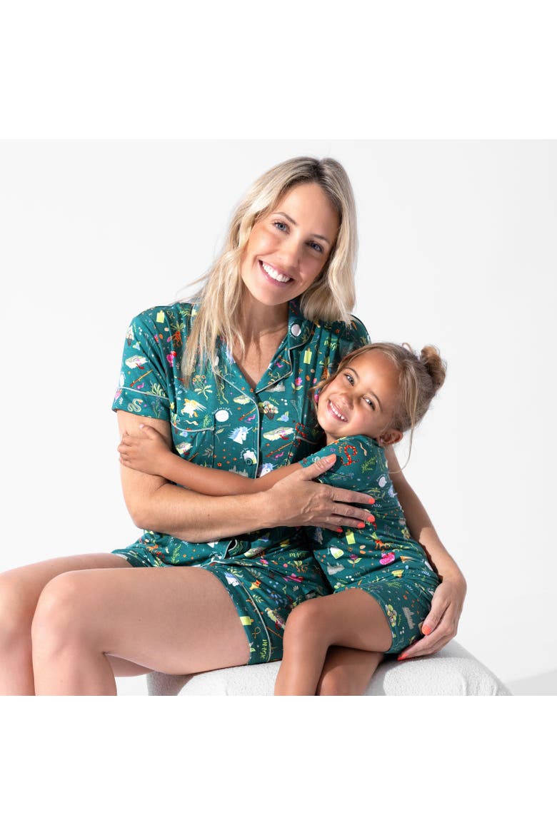 Mandrakes Potions & Herbs Kids 2-Piece Short Sleeve & Shorts Pajama Set, Alternate, color, Mandrakes Potions & Herbs