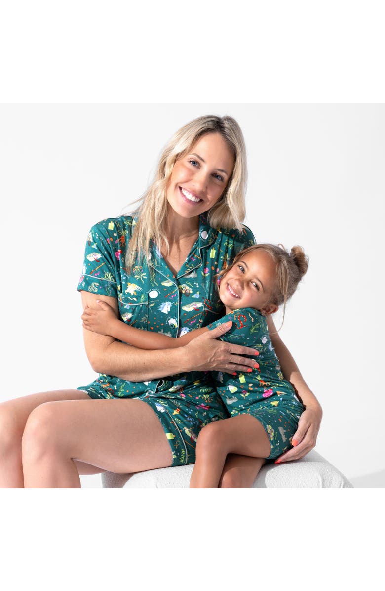 Bellabu Bear Mandrakes Potions & Herbs Kids 2-Piece Short Sleeve & Shorts Pajama Set, Alternate, color, Mandrakes Potions & Herbs