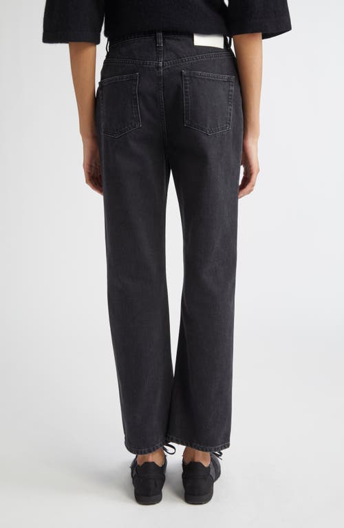 Loulou De Saison Jude Straight Leg Jeans In Black