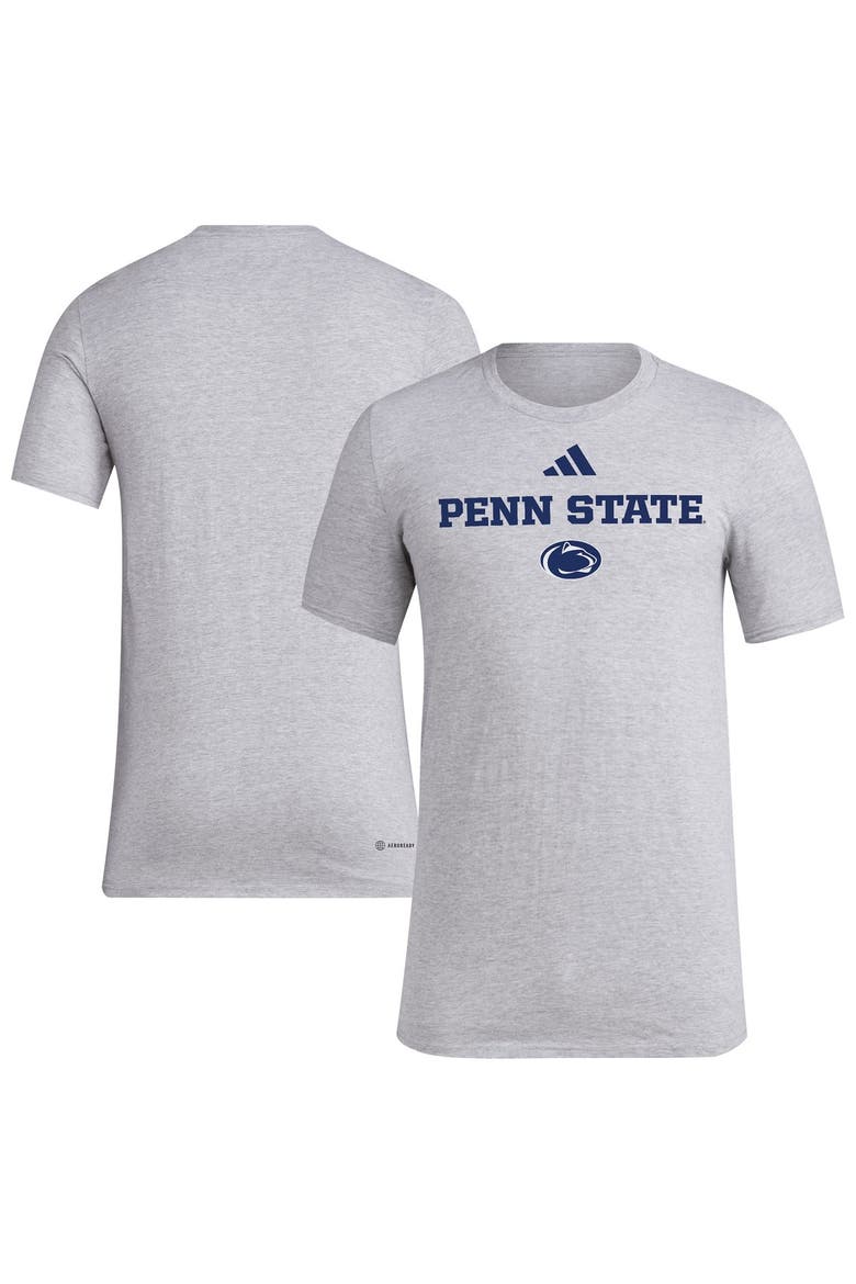 Men's adidas Gray Penn State Nittany Lions Wordmark Polyester T-Shirt, Main, color, Gray