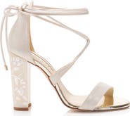 Freya Rose Flora Ankle Strap Pearl Heel Sandal
