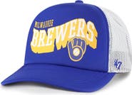 '47 Men's '47 Royal Milwaukee Brewers Meander Foam Trucker Snapback Hat