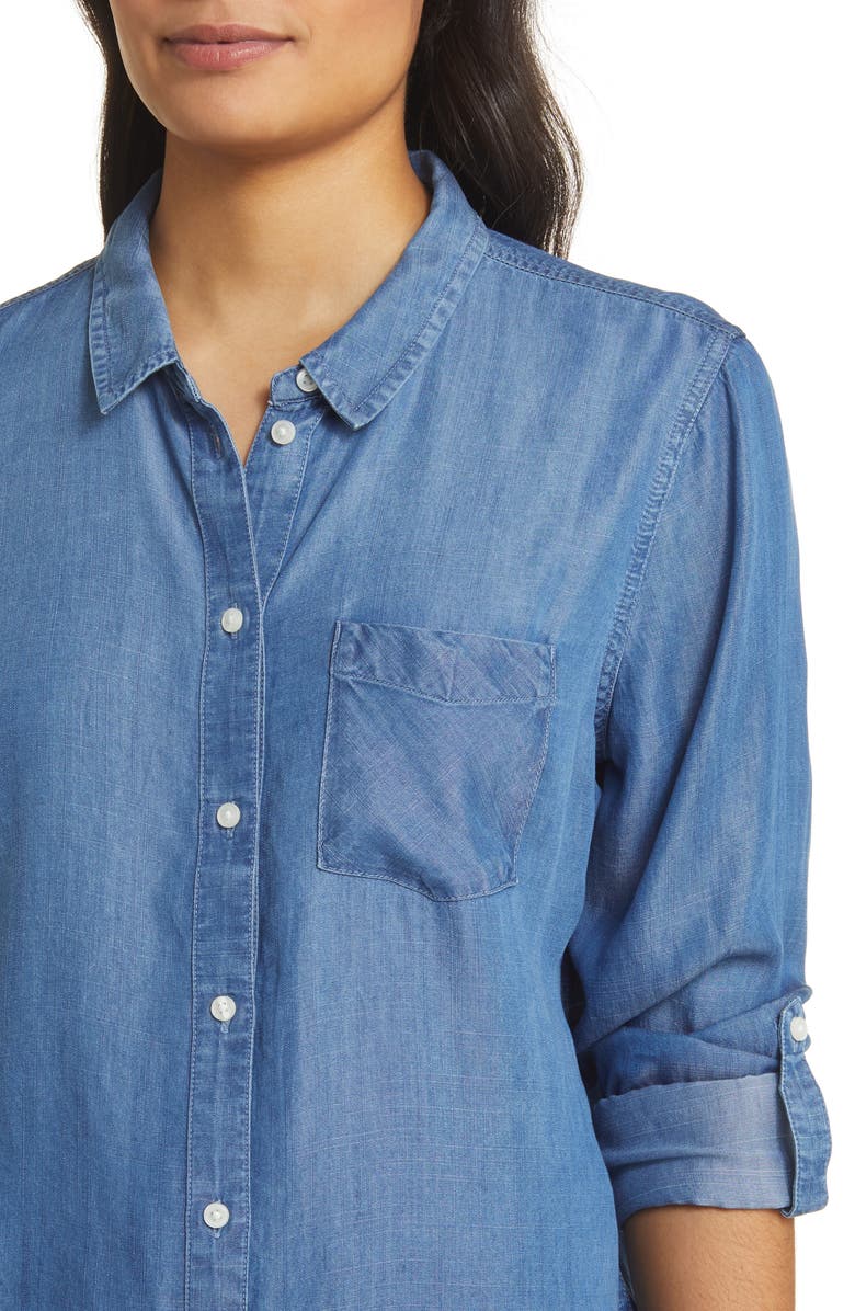 Caslon<sup>®</sup> Casual Chambray Button-Up Shirt, Alternate, color, 
