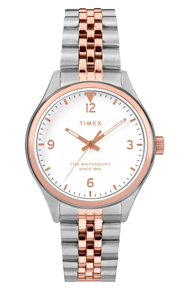 Timex<sup>®</sup> Waterbury Bracelet Watch, 34mm, Main, color, 