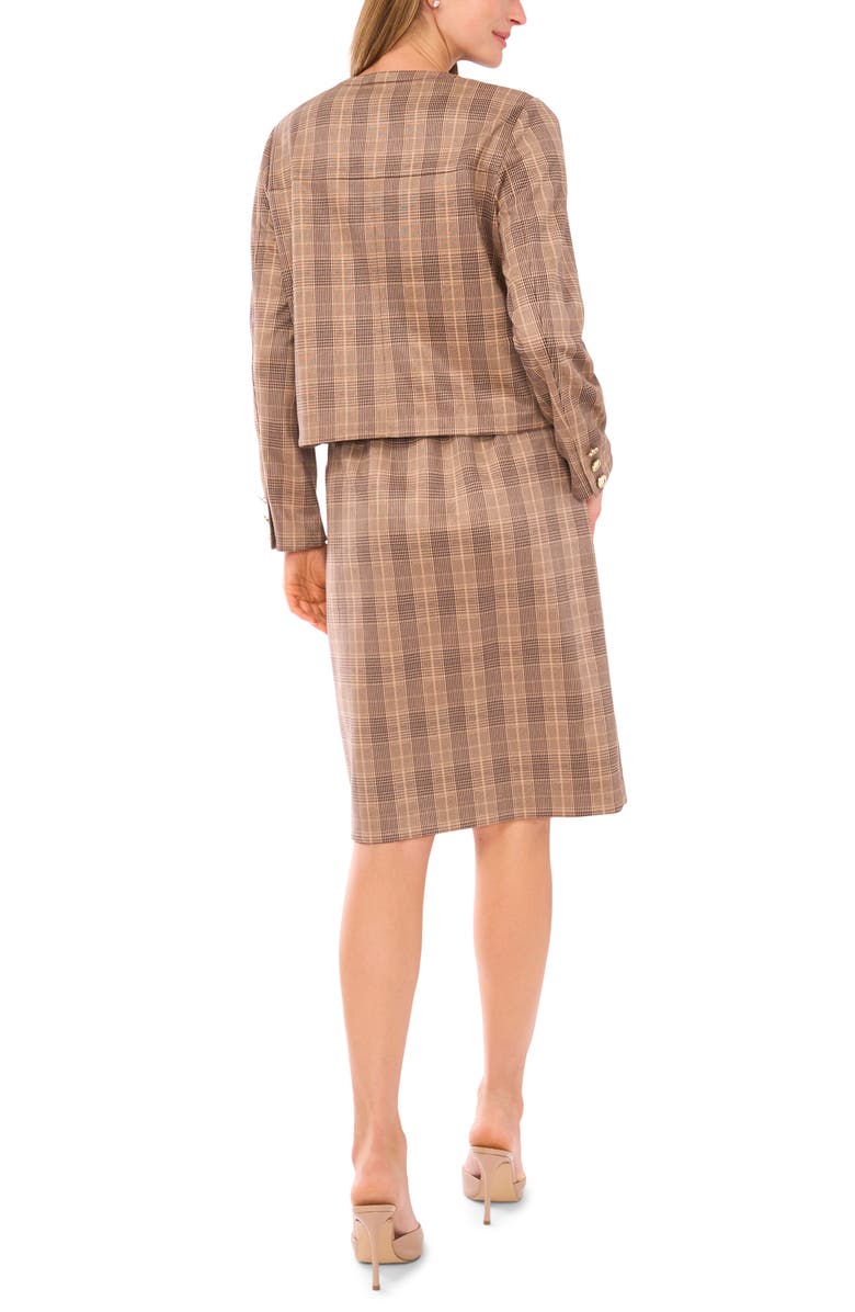 Ted Baker Plaid Jacket, Alternate, color, Brown/ Black