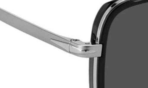 David Beckham Eyewear 59mm Polarized Rectangular Sunglasses In Black Ruthenium