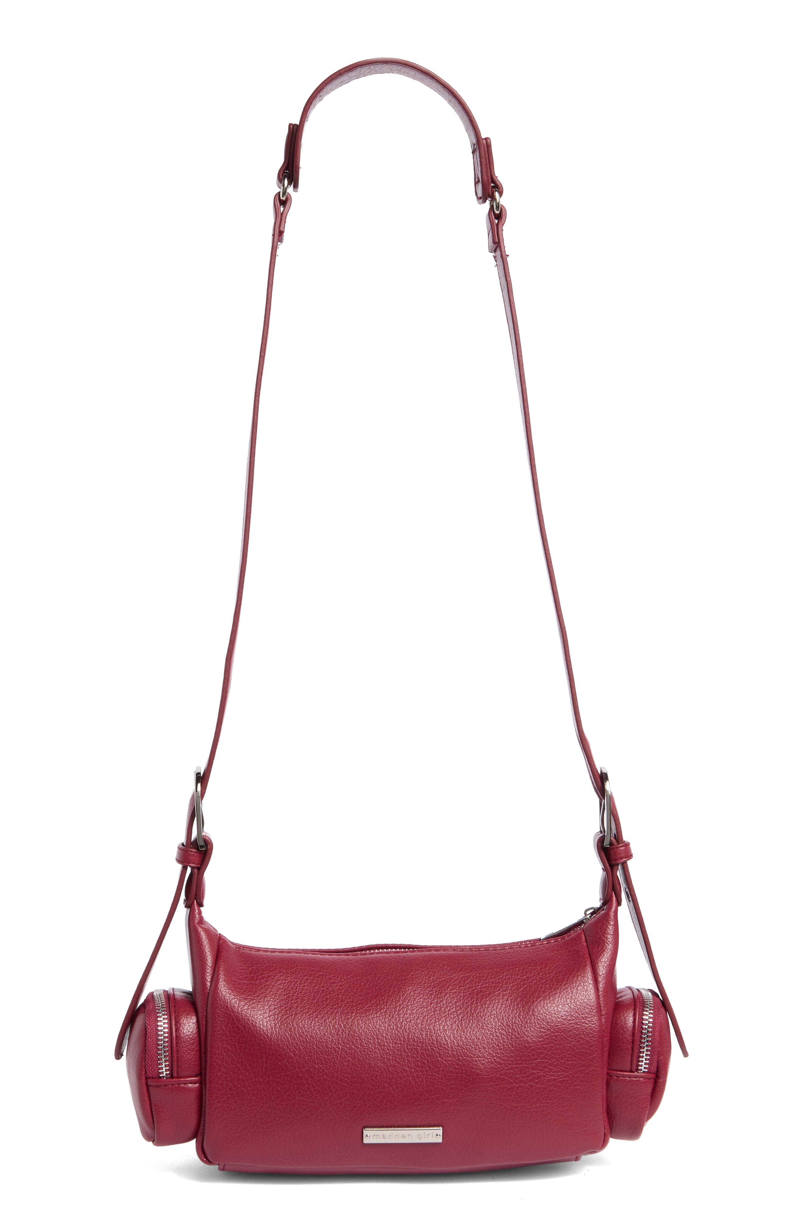 Madden Girl Convertible Shoulder Bag, Alternate, color, Wine