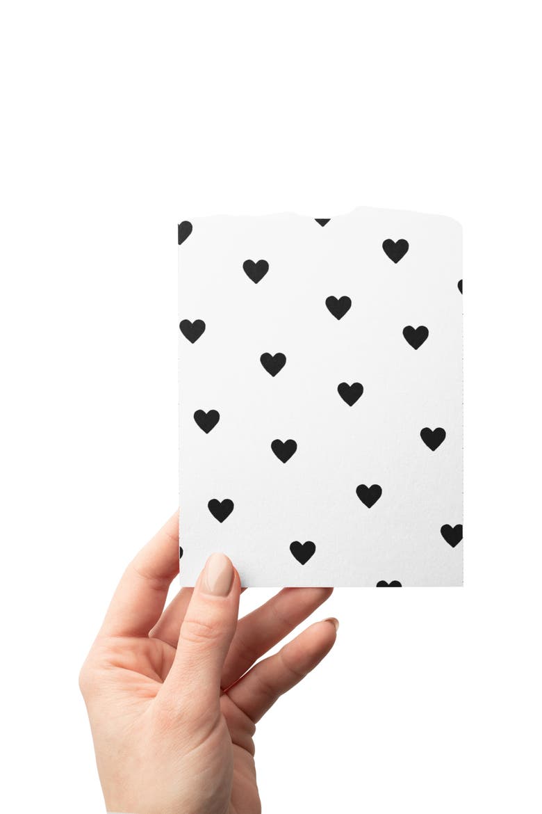Hearts Boxed Set of 8 Cards, Alternate, color, Black Hearts