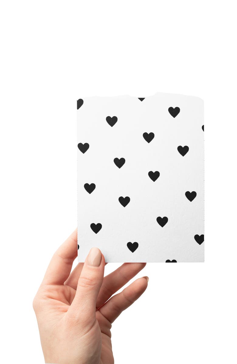 Joy Paper Co. Hearts Boxed Set of 8 Cards, Alternate, color, Black Hearts