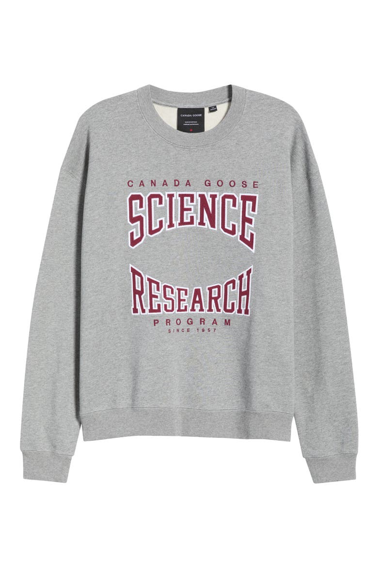 Wander Science & Research Graphic Organic Cotton Sweatshirt, Main, color, STONE HEATHER-PIERRE CHINE