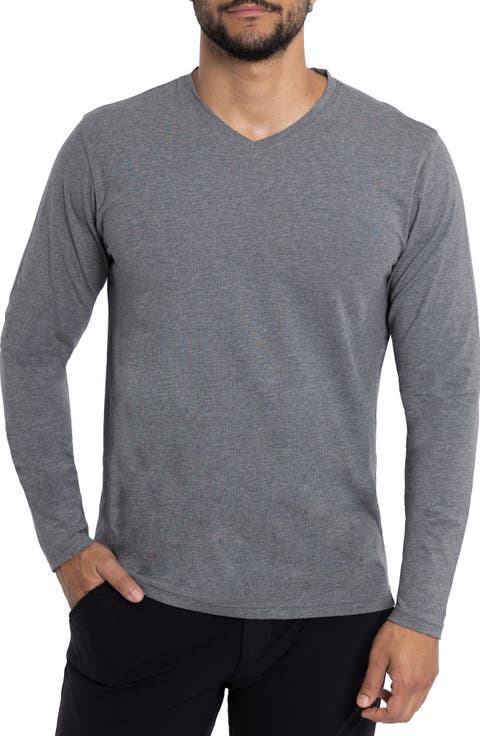 V-Neck Long Sleeve T-Shirt