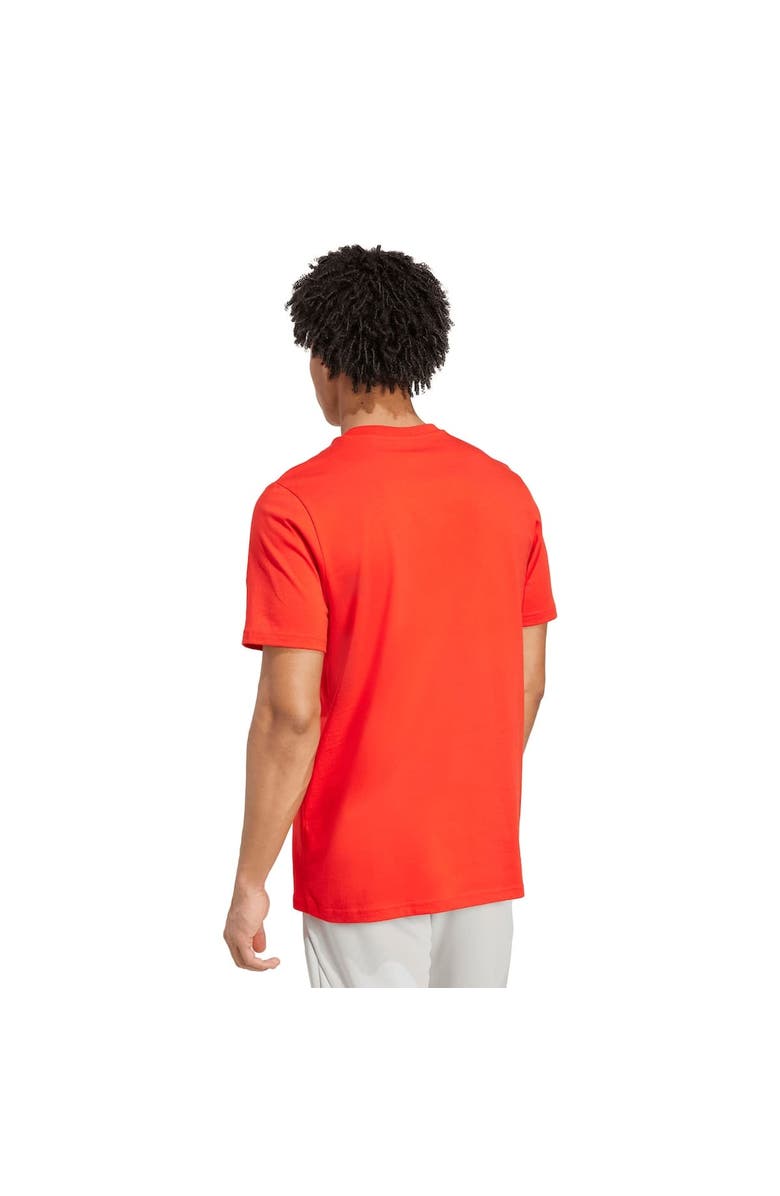 adidas Men's adidas  Red Bayern Munich Three-Stripe Wordmark T-Shirt, Alternate, color, Red