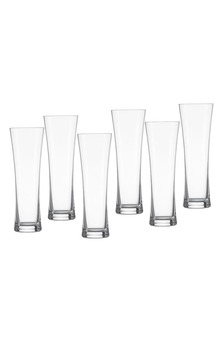 Schott Zwiesel Beer Basic Set of 6 Beer Glasses, Main, color, Clear