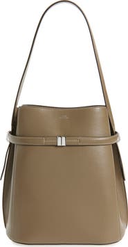 TOTEME Belted Leather Bucket Bag