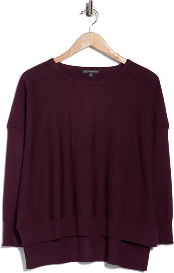 Drop Shoulder Tunic Sweater
