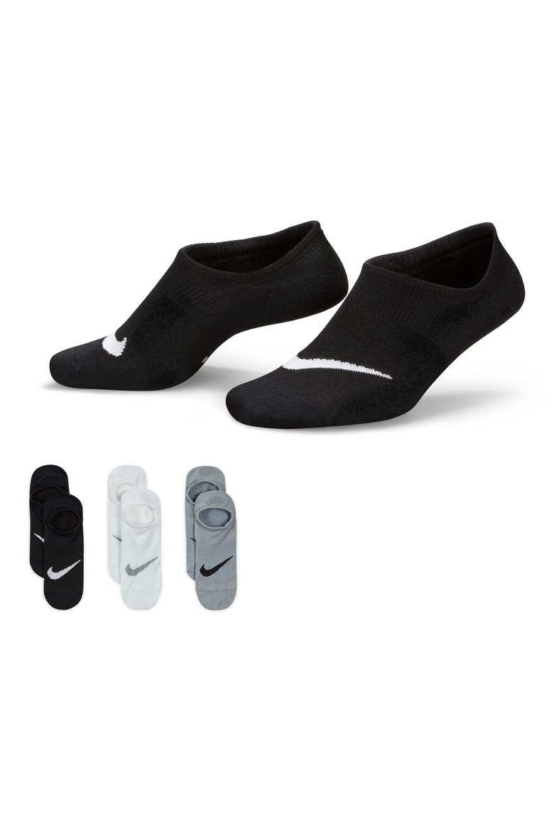 Everyday Plus Assorted 3-Pack No-Show Socks, Main, color, 927 MLTCLR