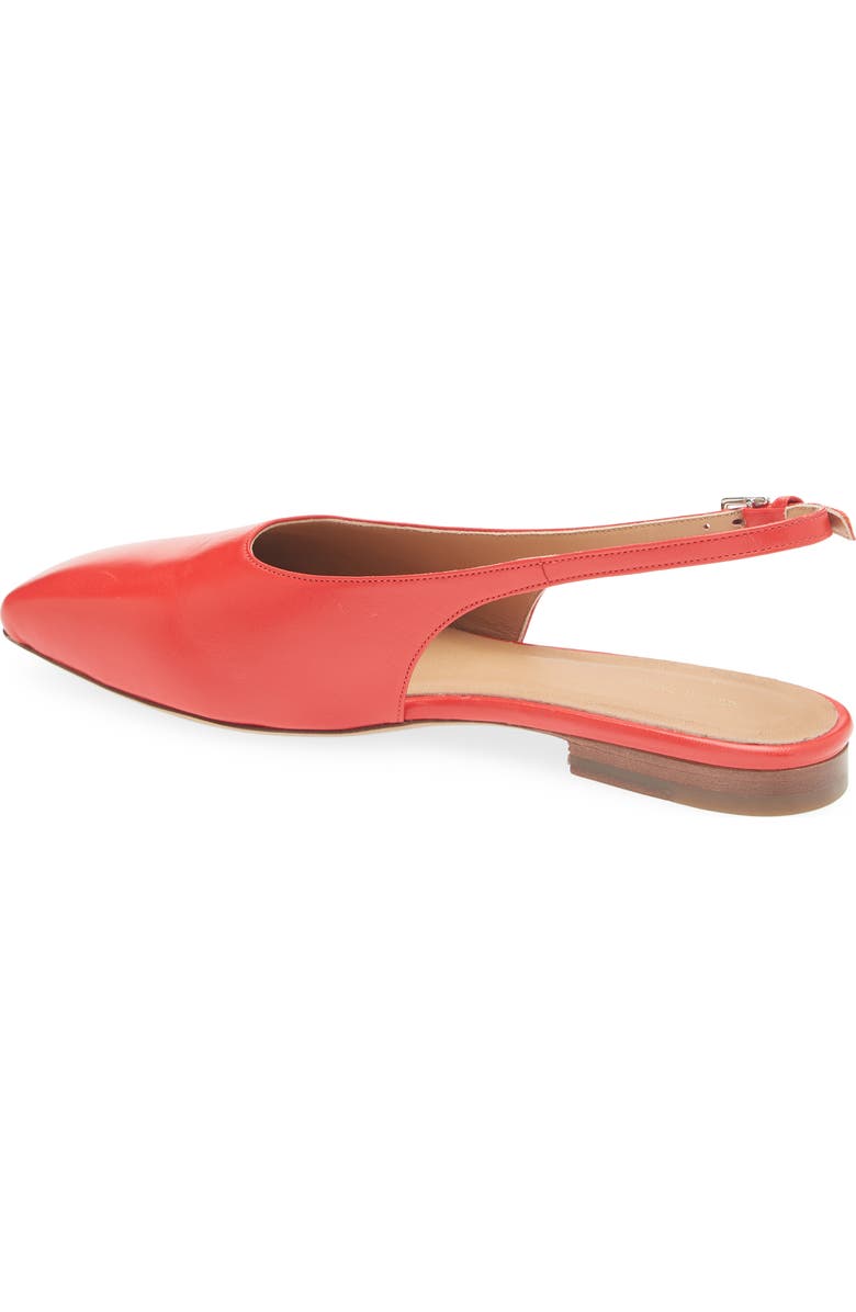 Mansur Gavriel Square Toe Slingback Flat, Alternate, color, Flamma
