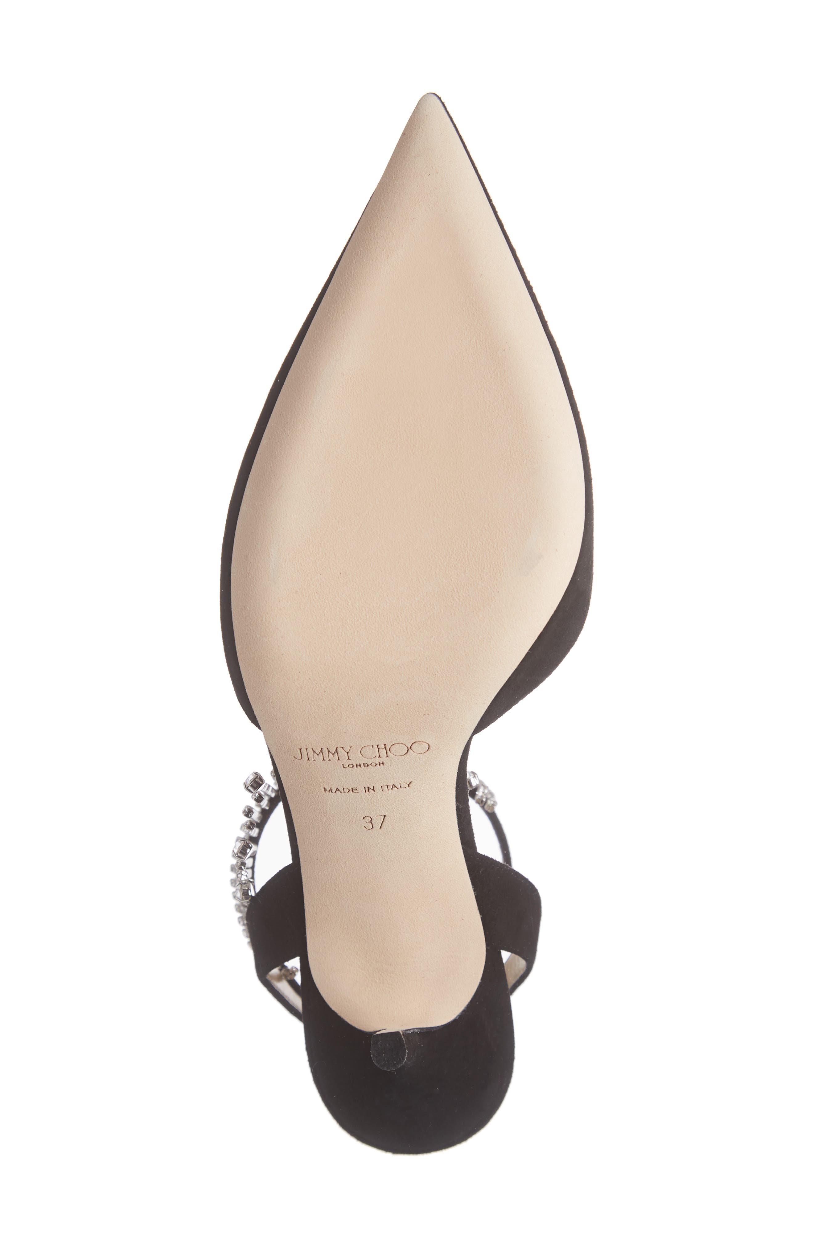 Jimmy Choo Birtie Crystal Chain Pointed Toe Pump, Alternate, color, 