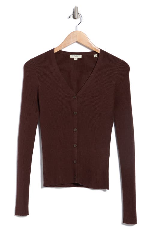Max Studio V-neck Cardigan V-neck Cardigan In Brown
