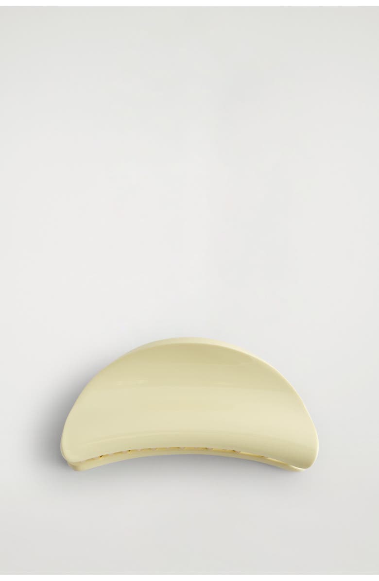 COS Curved Claw Hair Clip, Main, color, Butter Yellow