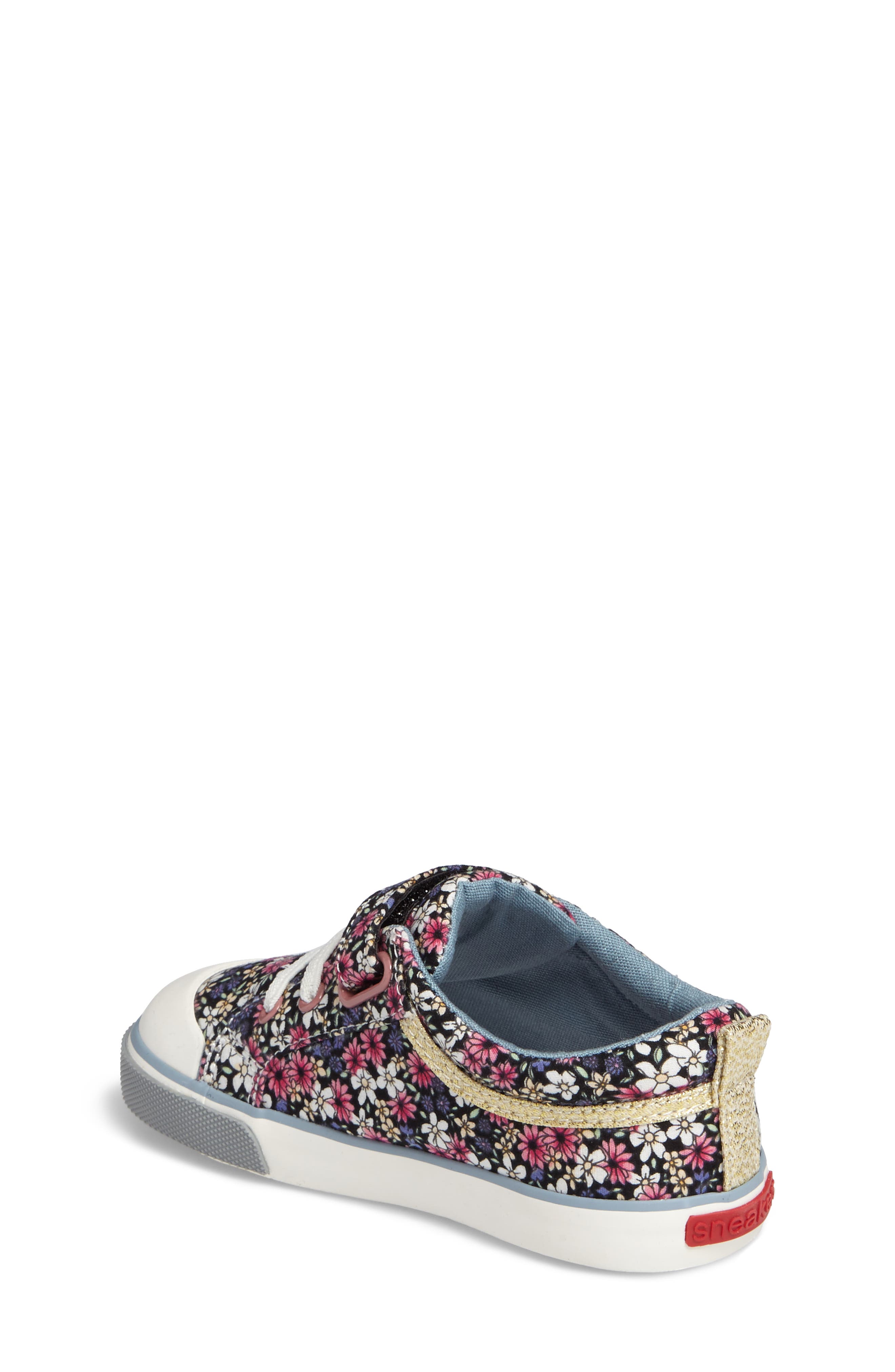 Kristin Sneaker, Alternate, color, BLUE MULTI FLORAL