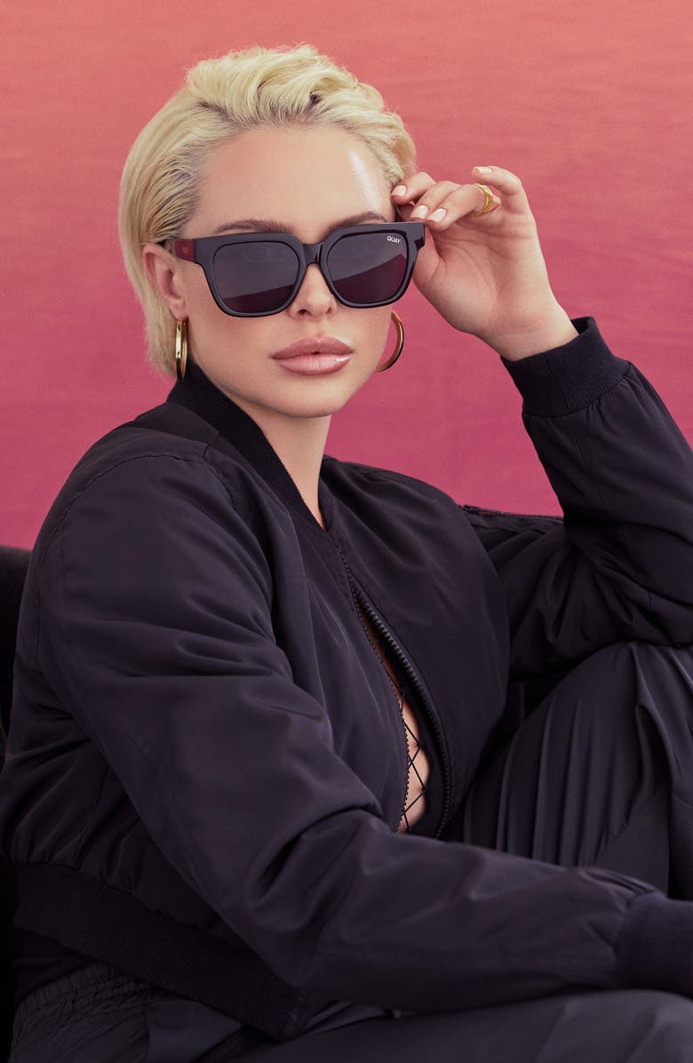 QUAY Australia PSA 45mm Square Sunglasses, Alternate, color, 