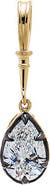 BY ADINA EDEN Lab Grown Diamond Pear Encased Statement Charm 14K