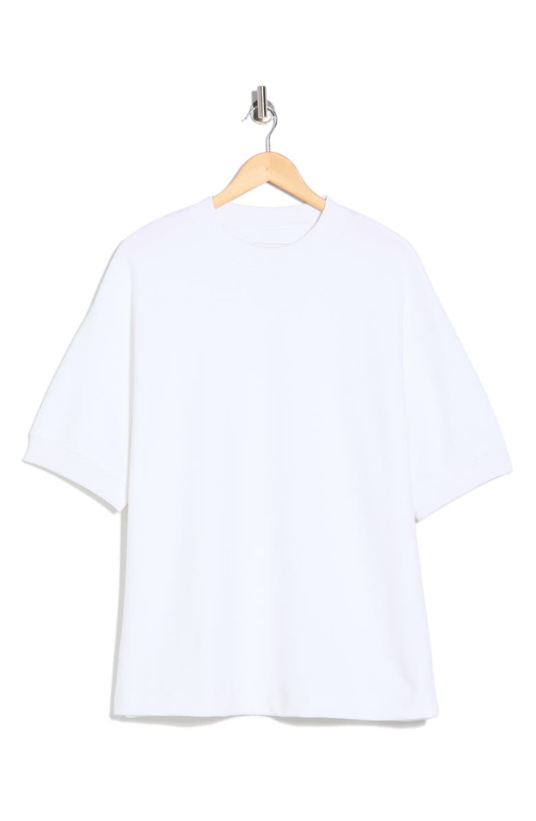 DENIM AND FLOWER Heavyweight Knit T-Shirt, Main, color, White