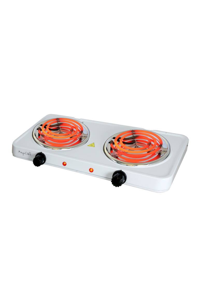 Dual Coil Burner Cooktop Buffet Range, Main, color, White
