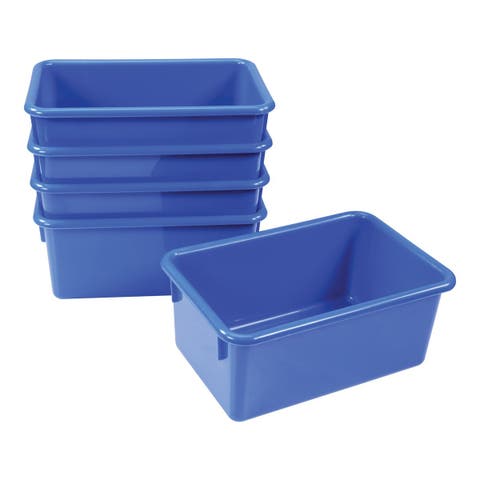 Blue Colored Storage Bin - Set of 5