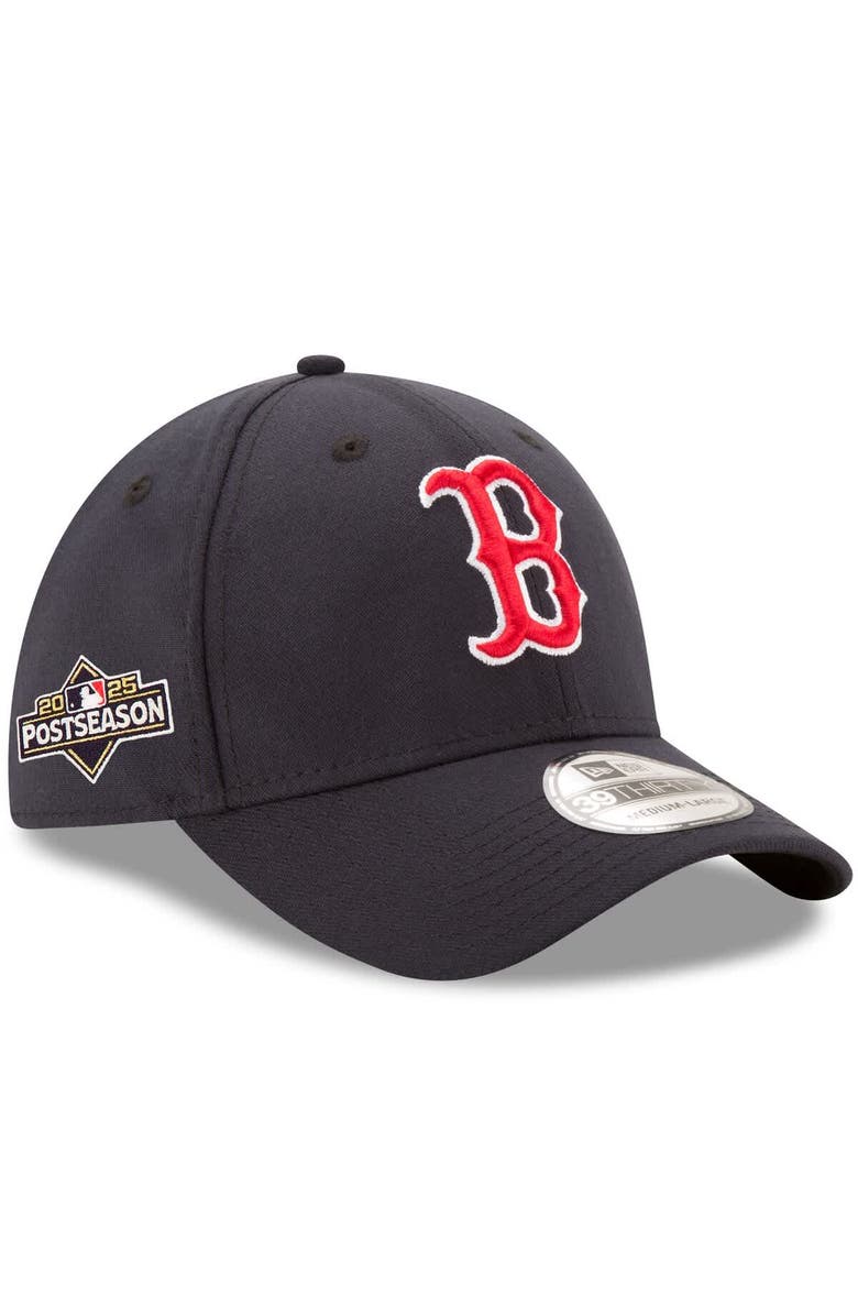 New Era Men's New Era Navy Boston Red Sox 2025 MLB Postseason Side Patch 39THIRTY Flex Hat, Main, color, Navy