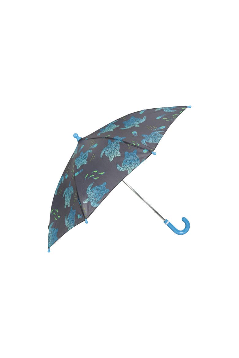 Childrens/Kids Printed Stick Umbrella, Alternate, color, Dark Blue