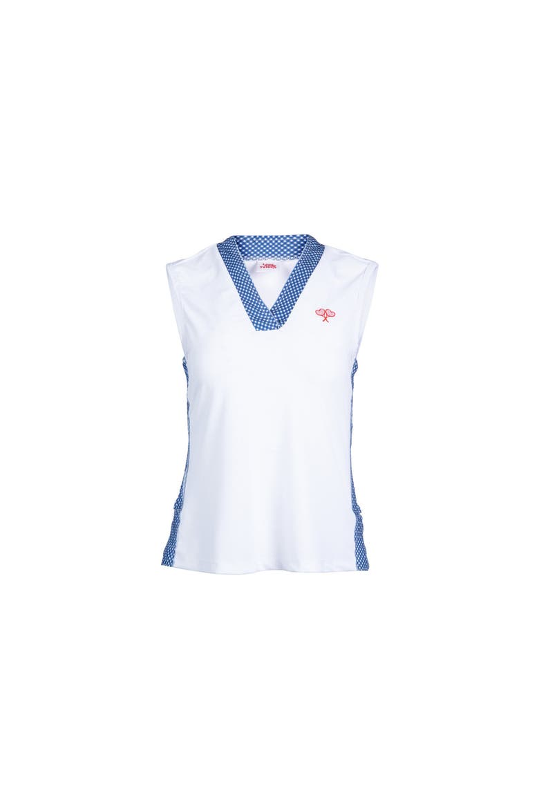 Women's Tracy Top Gingham, Main, color, Blue