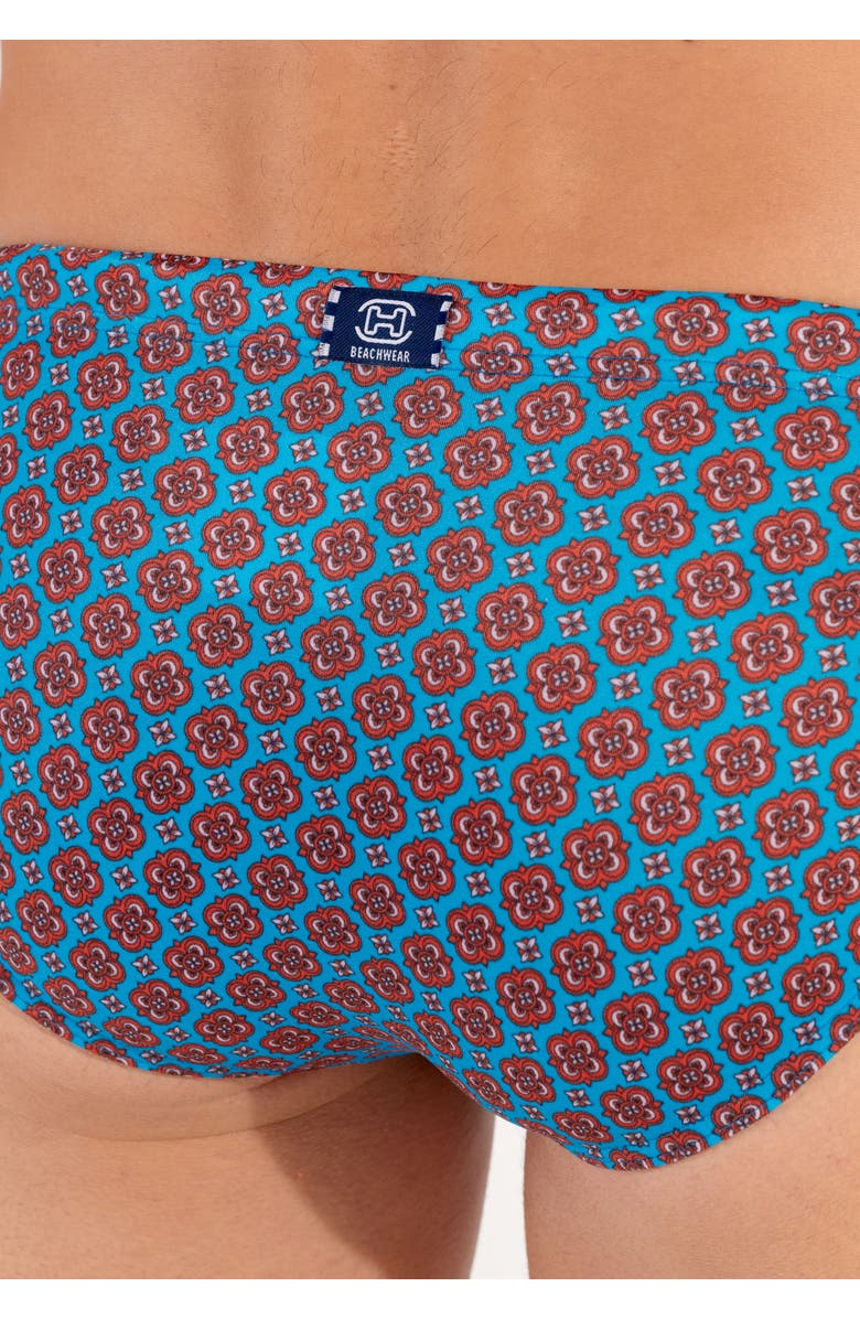 HOM Anglet Swim Mini Briefs, Alternate, color, Turquoise Print