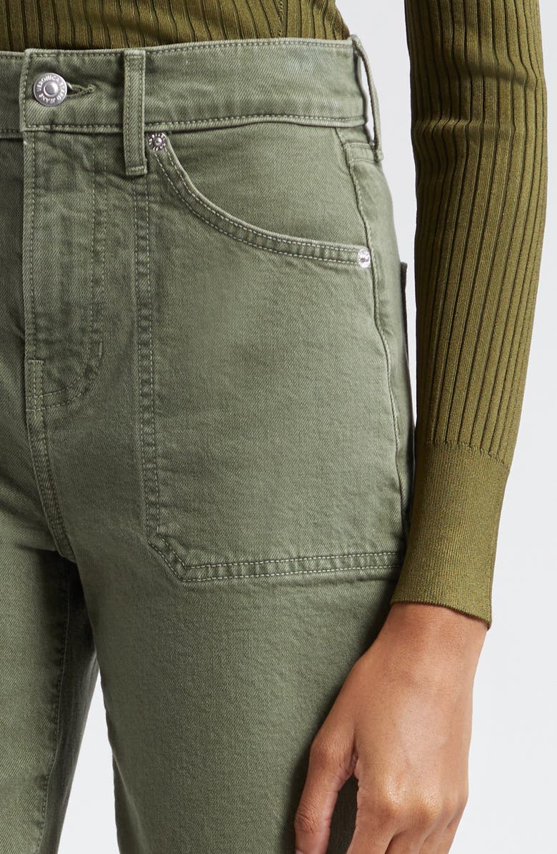 Veronica Beard Crosbie High Waist Crop Wide Leg Jeans, Alternate, color,