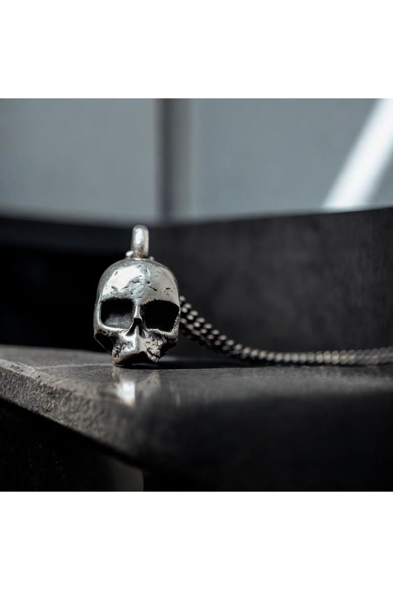 Skull Silver Necklace, Alternate, color, Sterling Silver