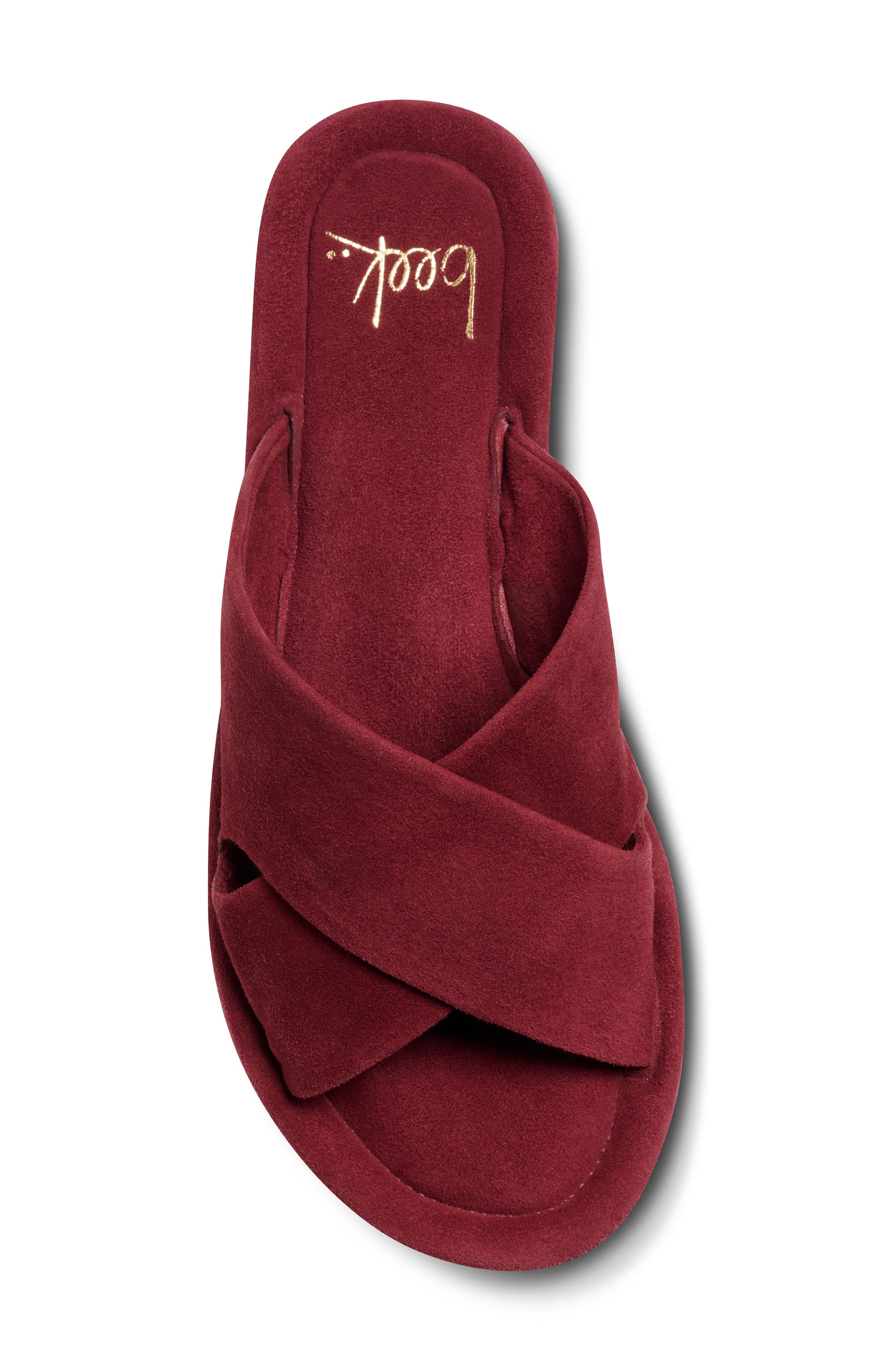 Myna Crossover Strap Slide Sandal, Alternate, color, PORT