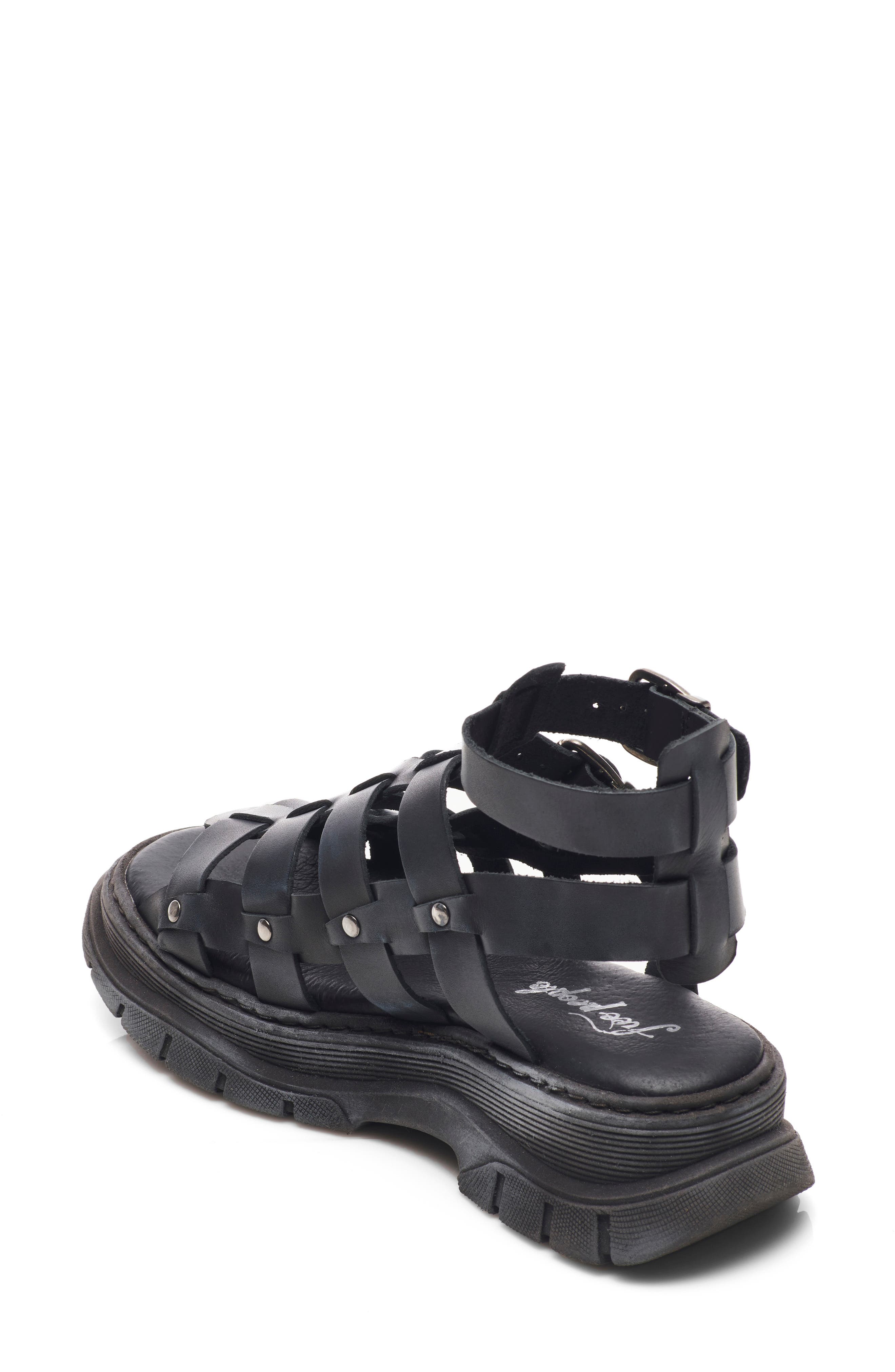 Free People Gia Fisherman Gladiator Sandal, Alternate, color, 