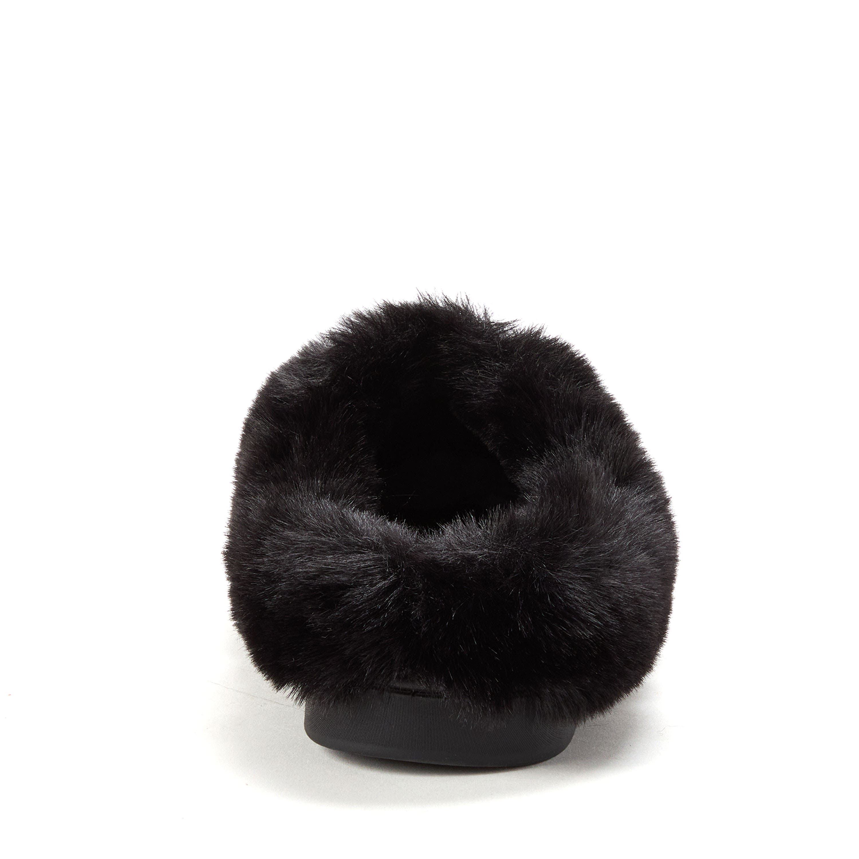 Annabelle Pile Clog With Embellishment Slippers, Alternate, color, BLACK